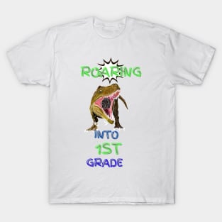 Roaring Into 1st Grade T-Shirt